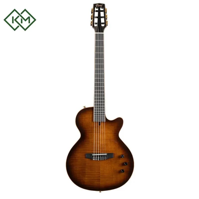 guitar-classical-flamenco-guitar-cort-sunset-nylectric-dlx-tobacco-sunburst